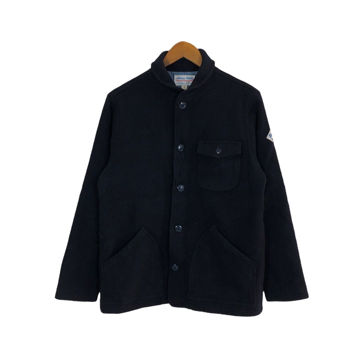 Japanese Brand WOOL JACKET LACANAU FRANCE RARE DESIGN Size US M / EU 48-50 / 2 - 1 Thumbnail