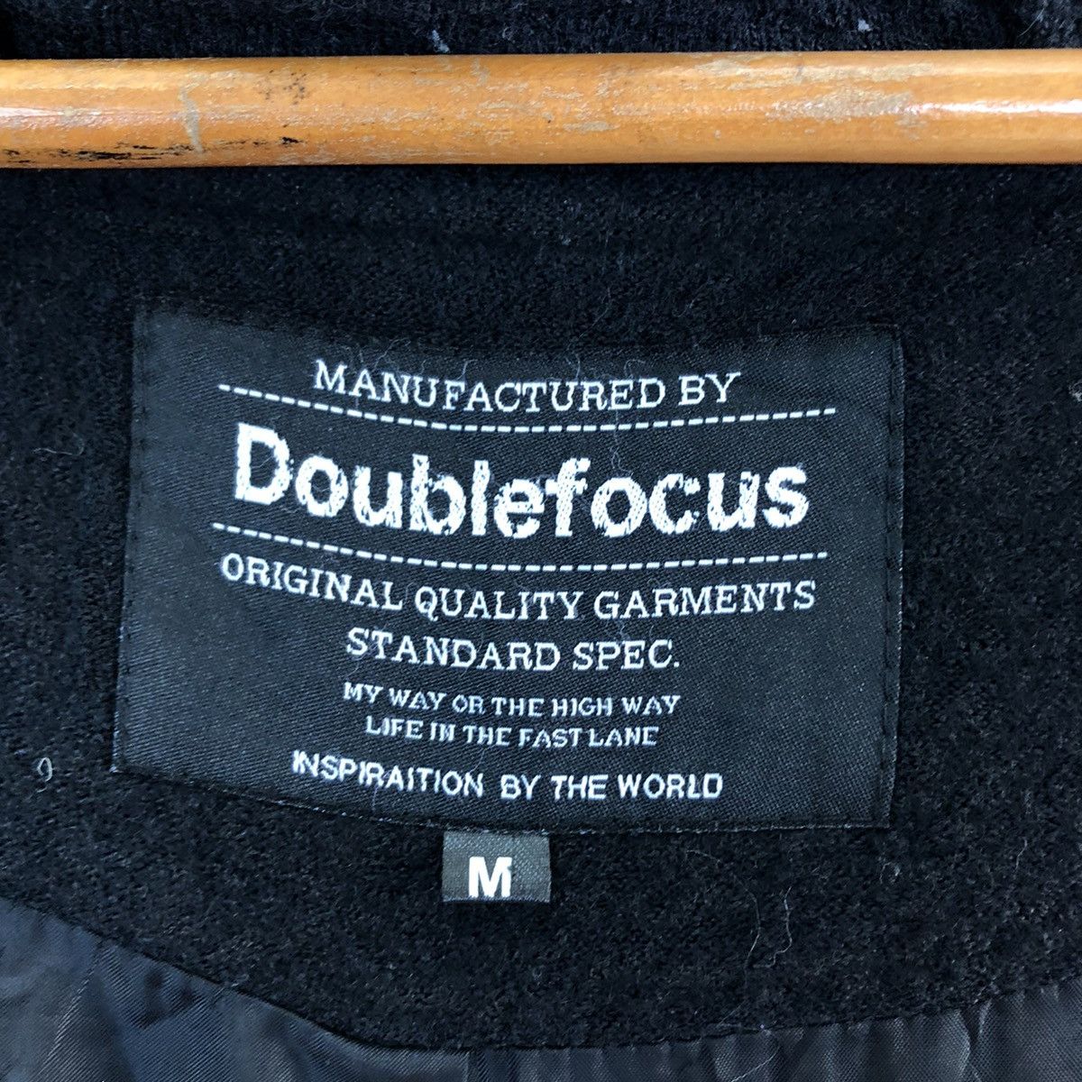 Japanese Brand VINTAGE VARSITY JACKET DOUBLE FOCUS BIG LOGO Size US M / EU 48-50 / 2 - 11 Thumbnail
