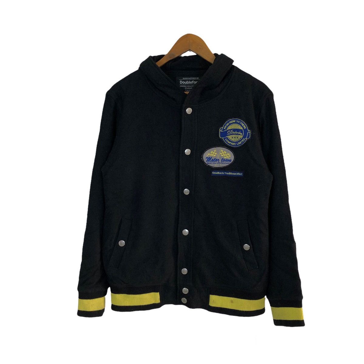 Japanese Brand VINTAGE VARSITY JACKET DOUBLE FOCUS BIG LOGO Size US M / EU 48-50 / 2 - 1 Thumbnail