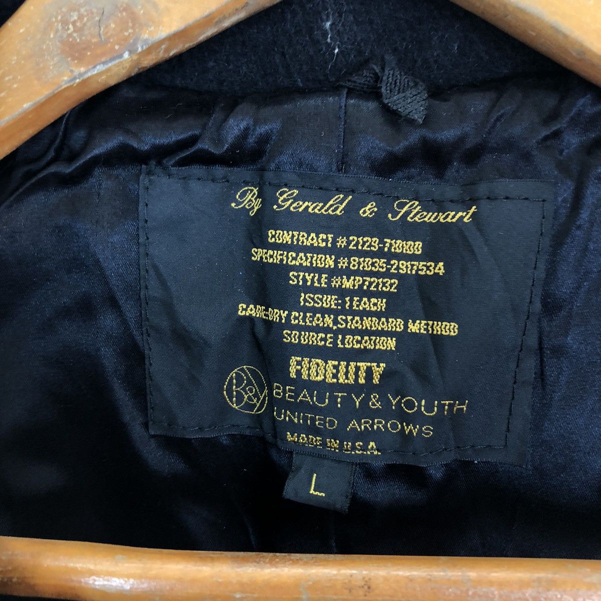 BEAUTY&YOUTH MILITARY STYLE WOOL JACKET BEAUTY & YOUTH UNITED ARROWS Size US L / EU 52-54 / 3 - 13 Thumbnail