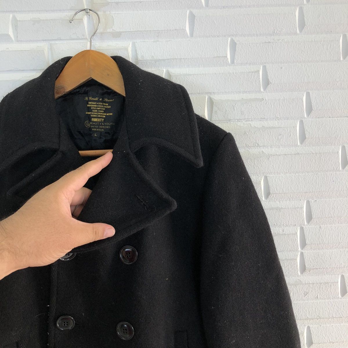 BEAUTY&YOUTH MILITARY STYLE WOOL JACKET BEAUTY & YOUTH UNITED ARROWS Size US L / EU 52-54 / 3 - 11 Thumbnail