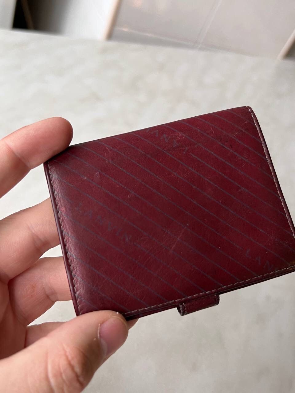 Lanvin × Leather 1990 Lanvin Paris Card Wallet - Leather 90s Size ONE SIZE - 4 Thumbnail