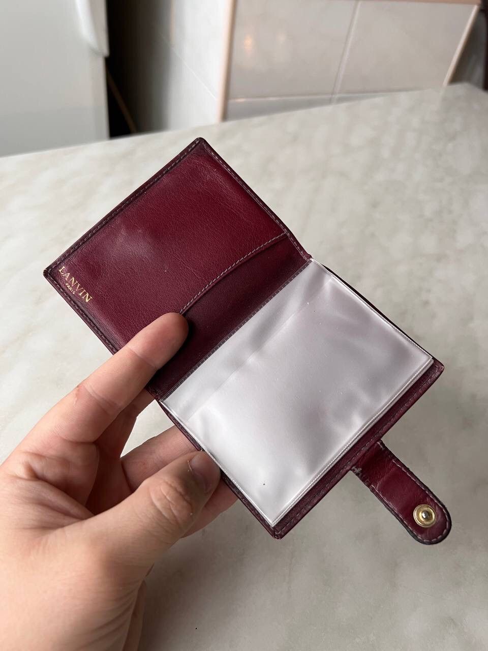 Lanvin × Leather 1990 Lanvin Paris Card Wallet - Leather 90s Size ONE SIZE - 6 Thumbnail