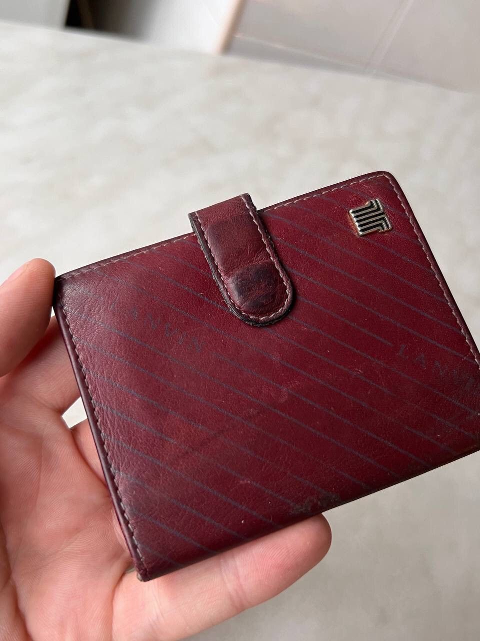 Lanvin × Leather 1990 Lanvin Paris Card Wallet - Leather 90s Size ONE SIZE - 3 Thumbnail