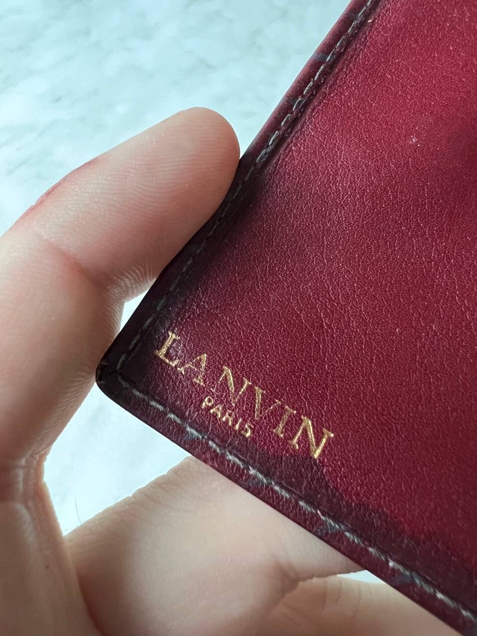 Lanvin × Leather 1990 Lanvin Paris Card Wallet - Leather 90s Size ONE SIZE - 7 Thumbnail