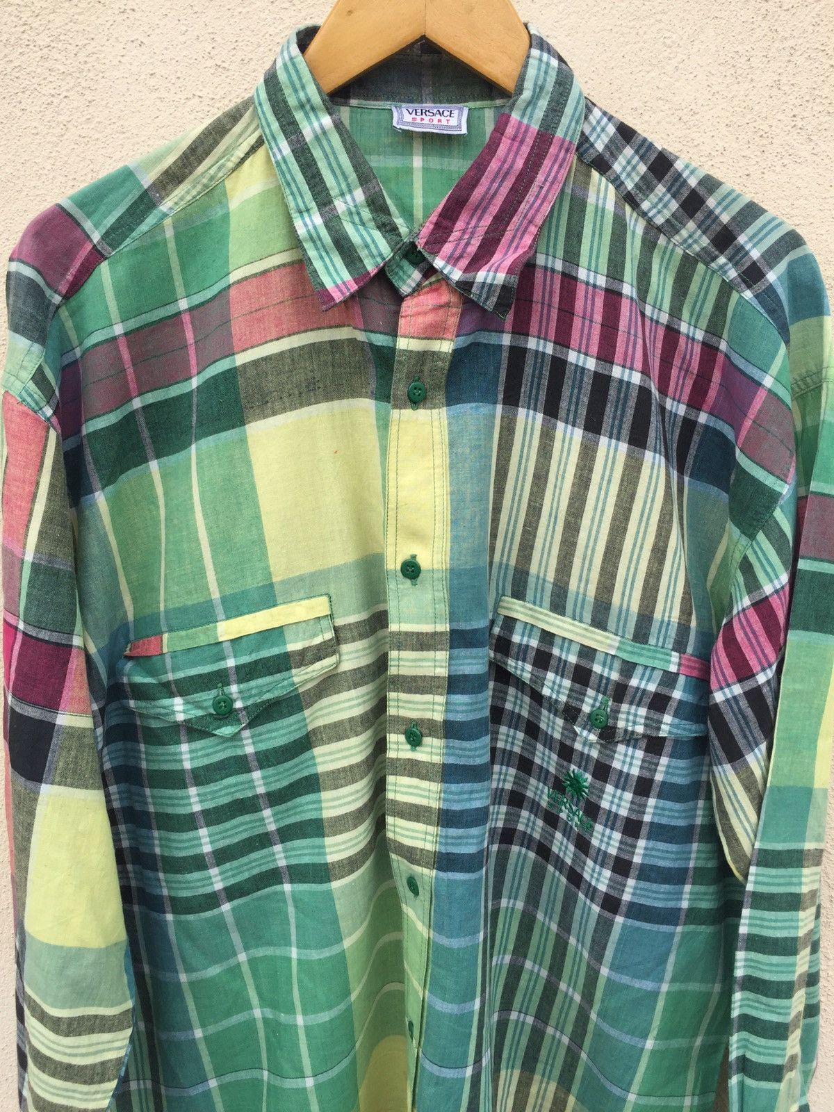 Versace VERSACE SPORT LOOSE CUT SOFT COTTON BUTTON UP SHIRT Size US M / EU 48-50 / 2 - 2 Thumbnail