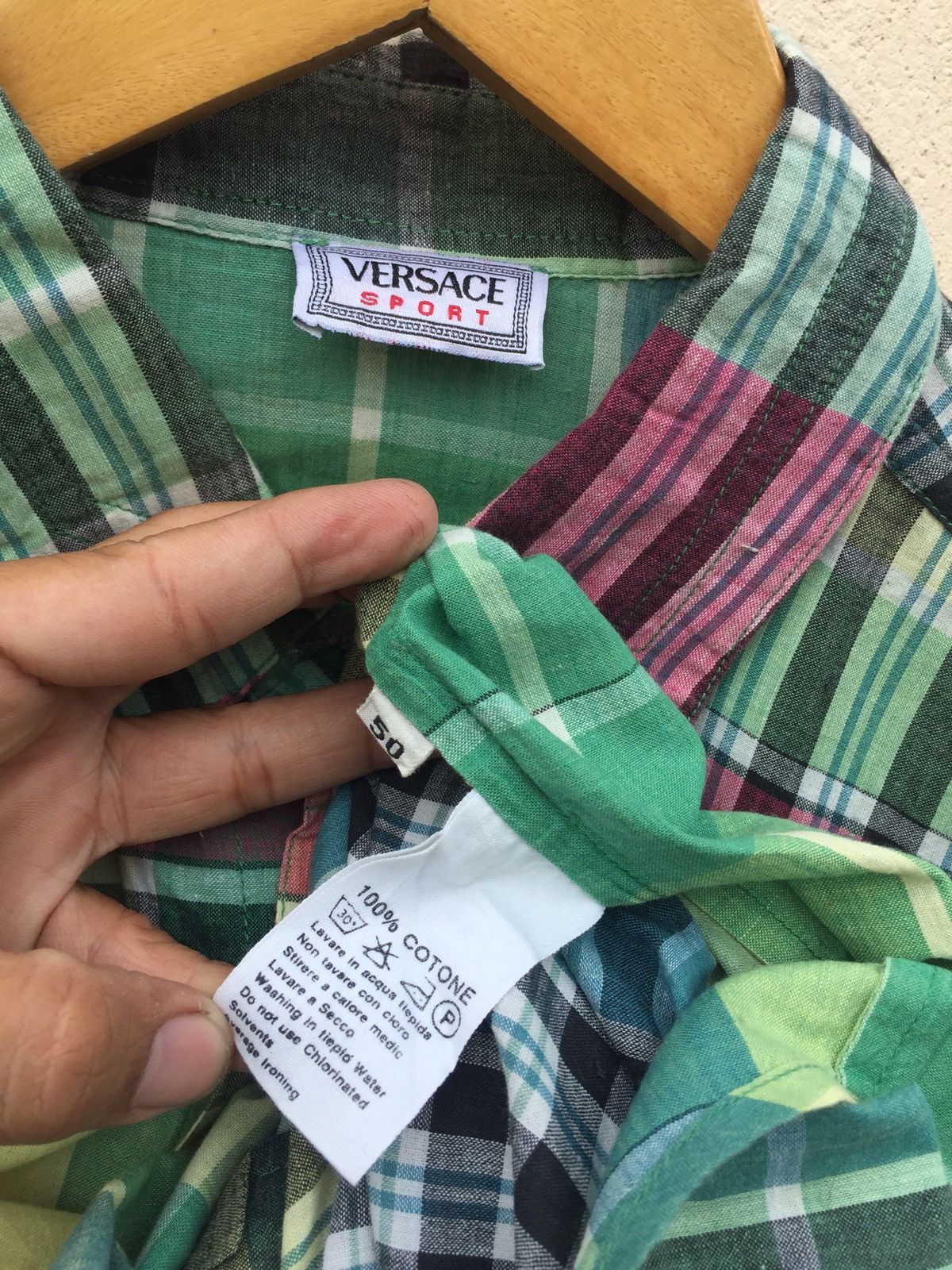 Versace VERSACE SPORT LOOSE CUT SOFT COTTON BUTTON UP SHIRT Size US M / EU 48-50 / 2 - 7 Thumbnail