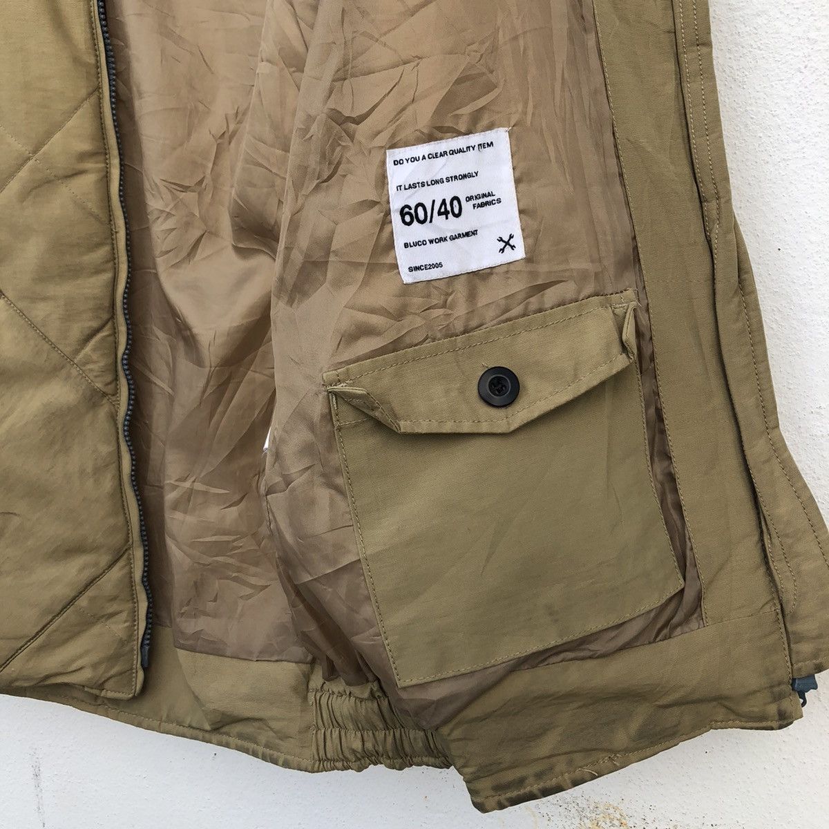 Japanese Brand BLUCO WORK GARMENT QUILTED ZIPPER JACKET Size US S / EU 44-46 / 1 - 11 Thumbnail