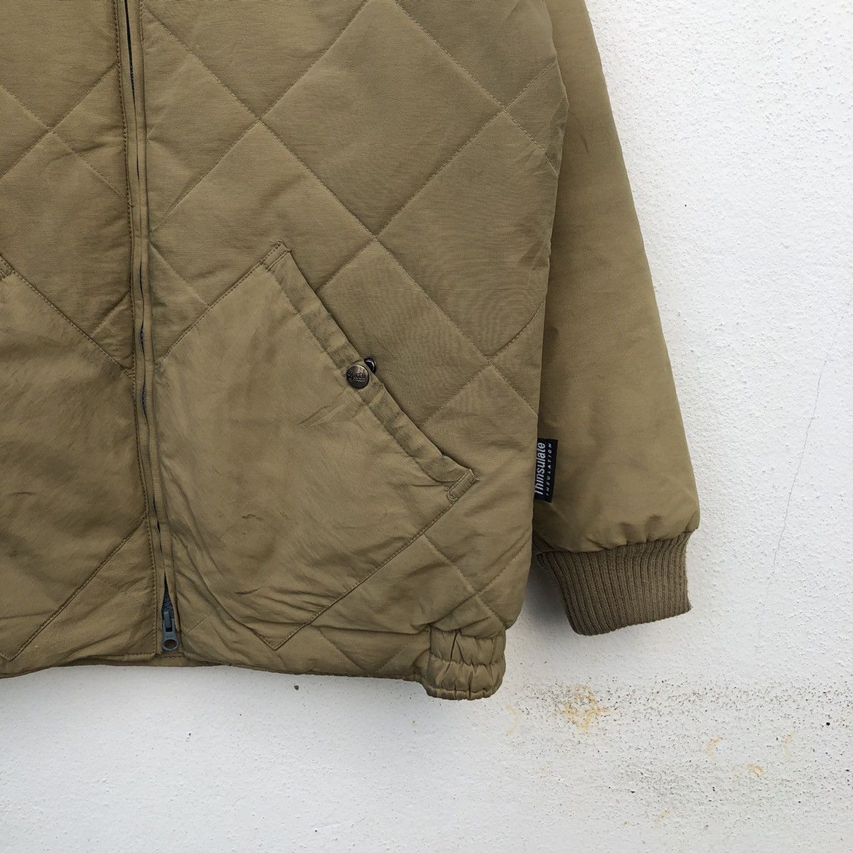 Japanese Brand BLUCO WORK GARMENT QUILTED ZIPPER JACKET Size US S / EU 44-46 / 1 - 4 Thumbnail