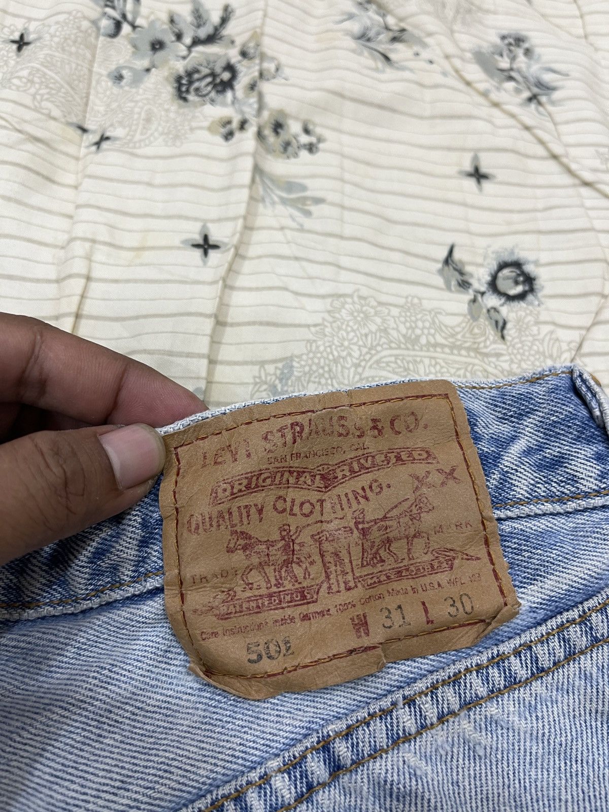 Levi's (Dddd). VINTAGE LEVIS 501 DENIM SHORTS Size US 30 / EU 46 - 15 Thumbnail