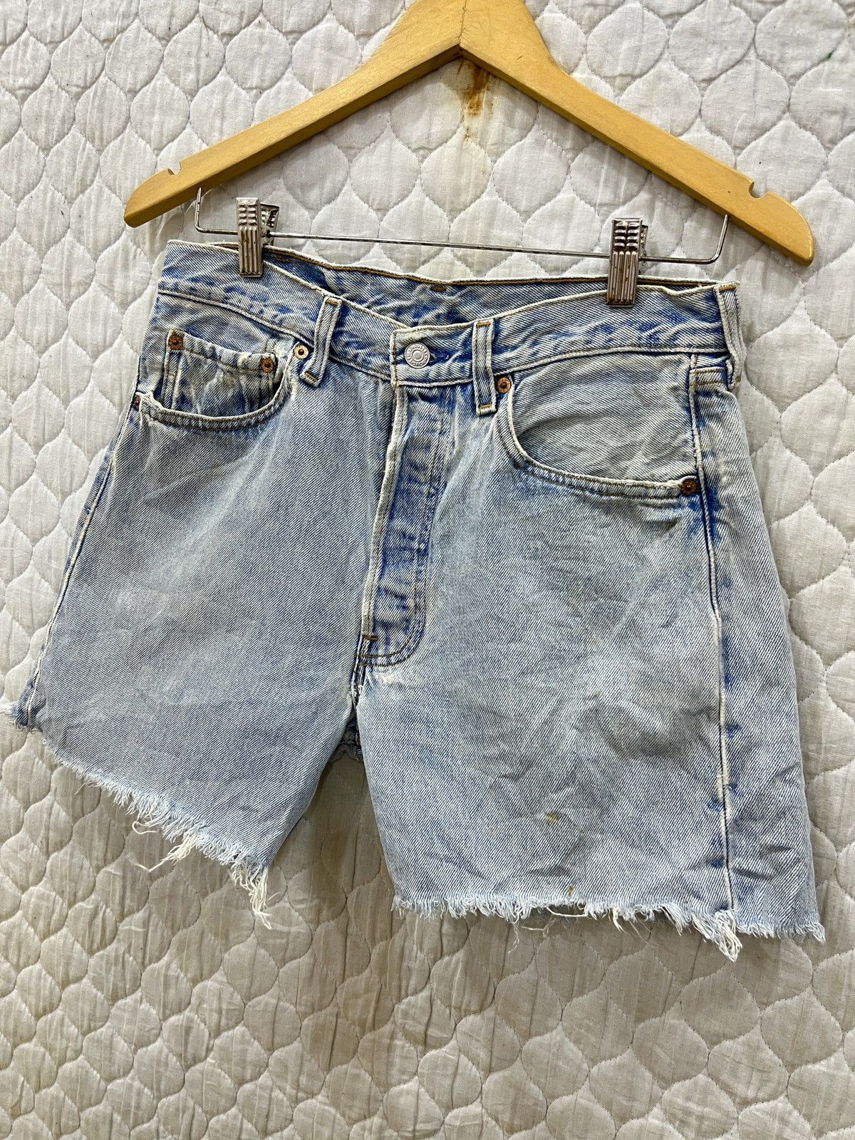 Levi's (Dddd). VINTAGE LEVIS 501 DENIM SHORTS Size US 30 / EU 46 - 3 Thumbnail