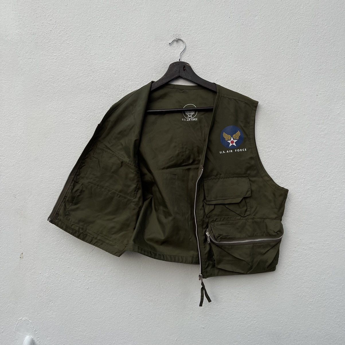 Other VINTAGE UTILITY PARACHUTE BIKER VEST U.S AIR FORCE Size US L / EU 52-54 / 3 - 9 Thumbnail