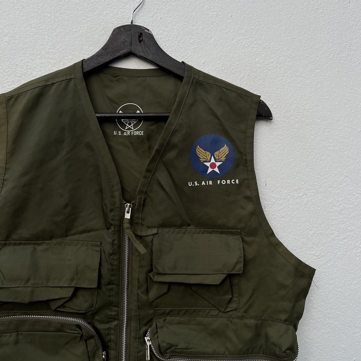 Other VINTAGE UTILITY PARACHUTE BIKER VEST U.S AIR FORCE Size US L / EU 52-54 / 3 - 5 Thumbnail
