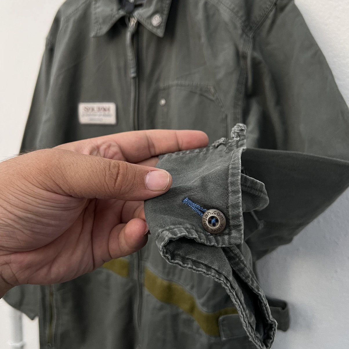 Japanese Brand VINTAGE SOLJAH BIG LOGO OVERALL WORKERS WEAR Size US 40 / EU 56 - 12 Thumbnail