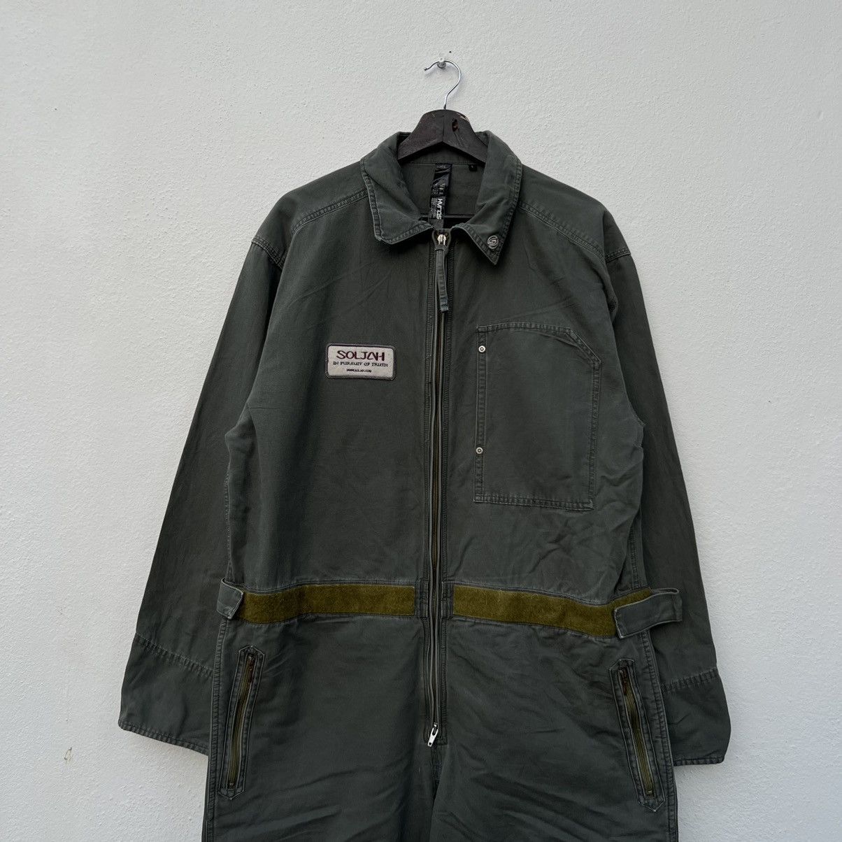 Japanese Brand VINTAGE SOLJAH BIG LOGO OVERALL WORKERS WEAR Size US 40 / EU 56 - 3 Thumbnail