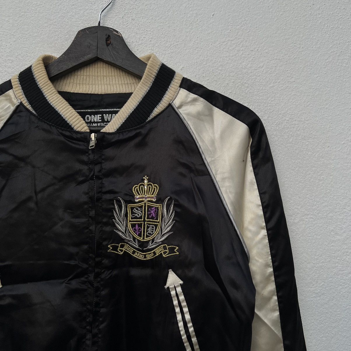 Japanese Brand RARE SUKAJAN JACKET BIG LOGO ONE WAY MANUFACTURED Size US S / EU 44-46 / 1 - 5 Thumbnail