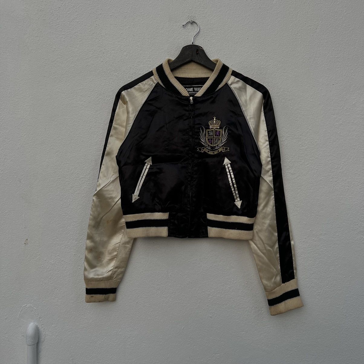 Japanese Brand RARE SUKAJAN JACKET BIG LOGO ONE WAY MANUFACTURED Size US S / EU 44-46 / 1 - 2 Thumbnail