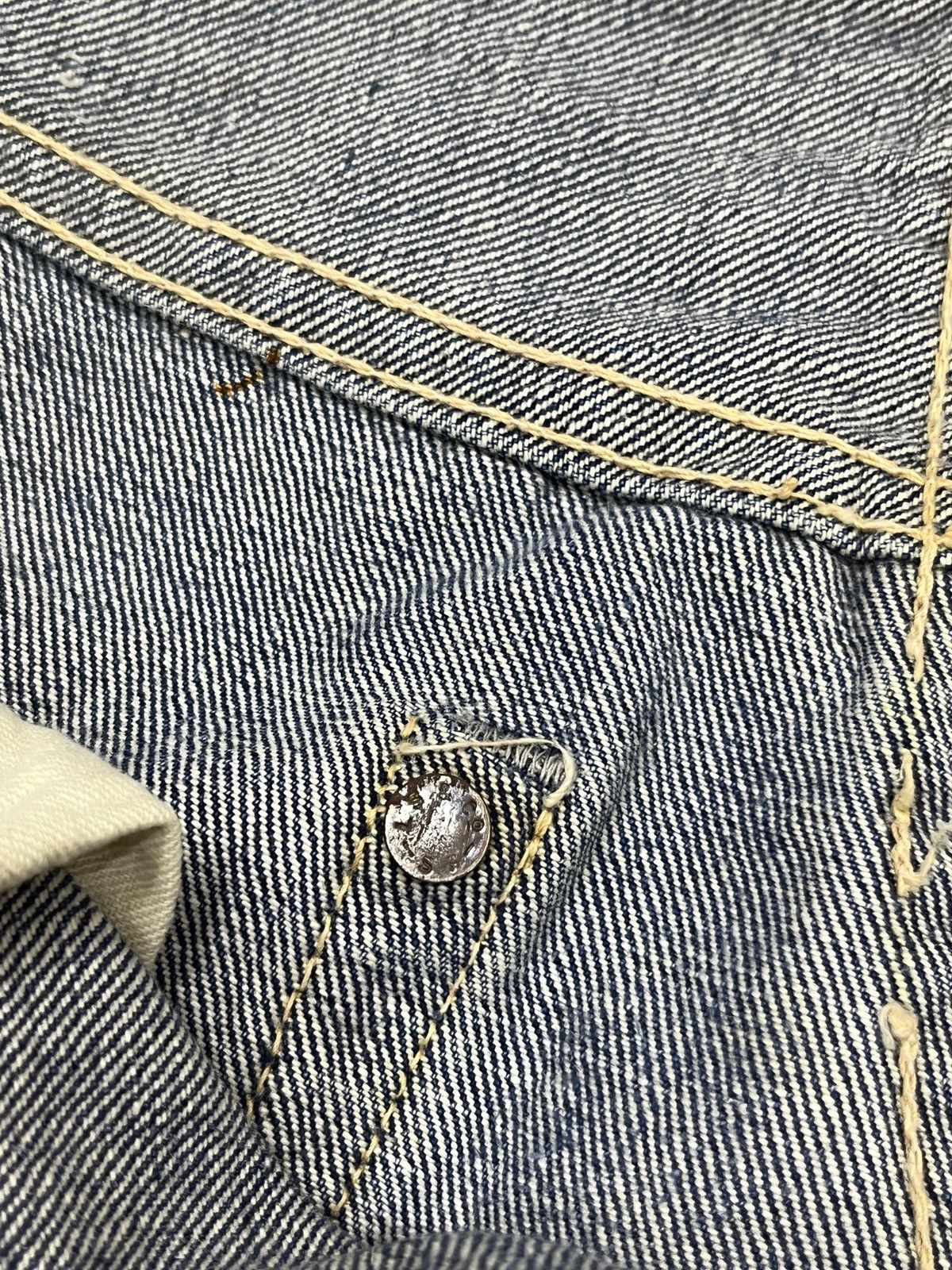 Levi's (Dddd)VINTAGE 1960's Levis Big E Hidden Rivet Selvedge DENIM Size US 29 - 11 Thumbnail