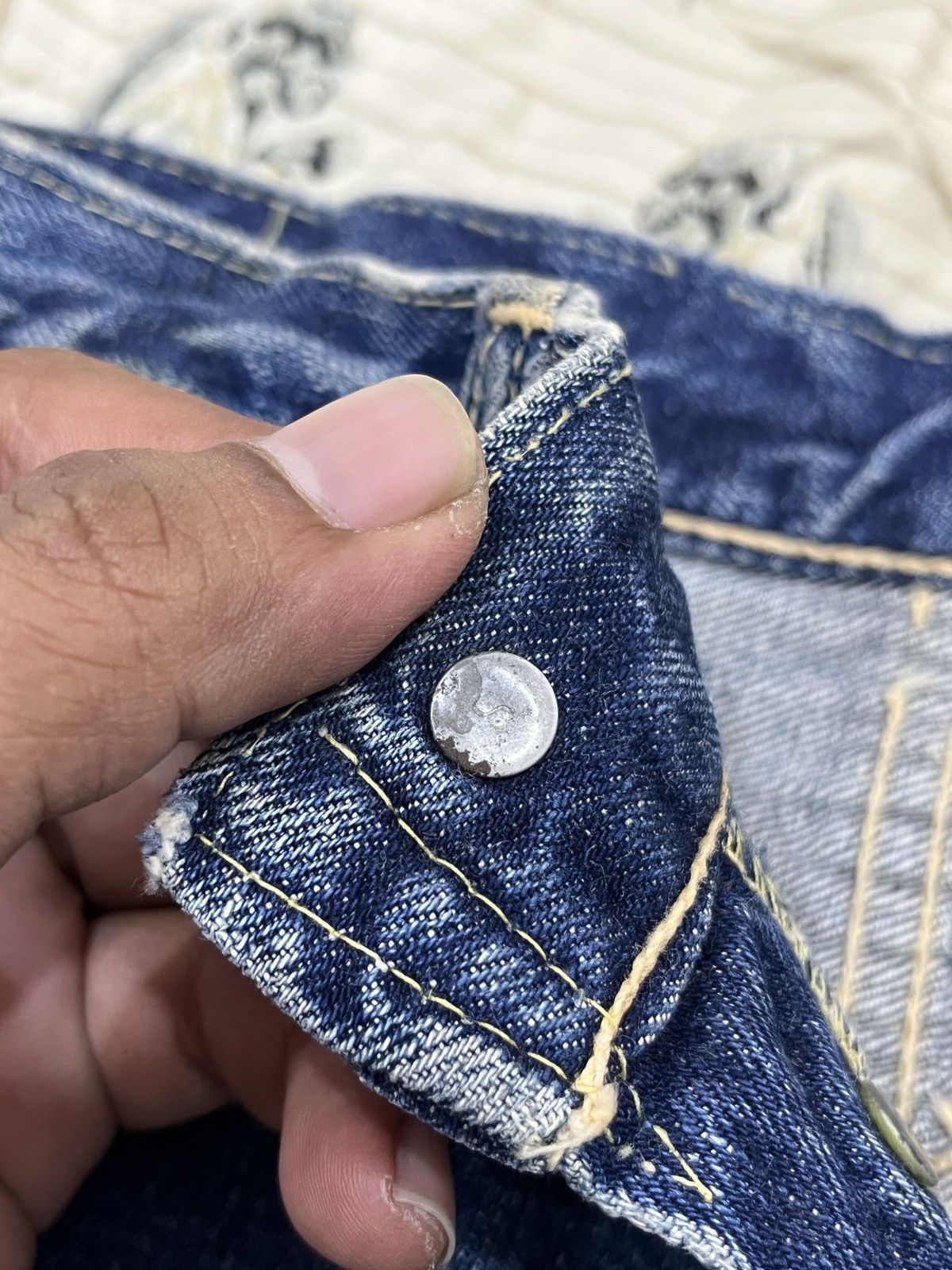 Levi's (Dddd)VINTAGE 1960's Levis Big E Hidden Rivet Selvedge DENIM Size US 29 - 13 Thumbnail