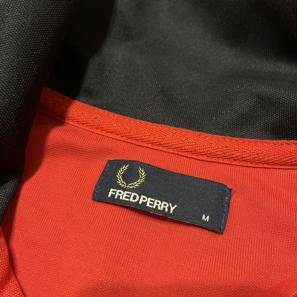 Fred Perry red sweatshirt full zip sportswear y2k