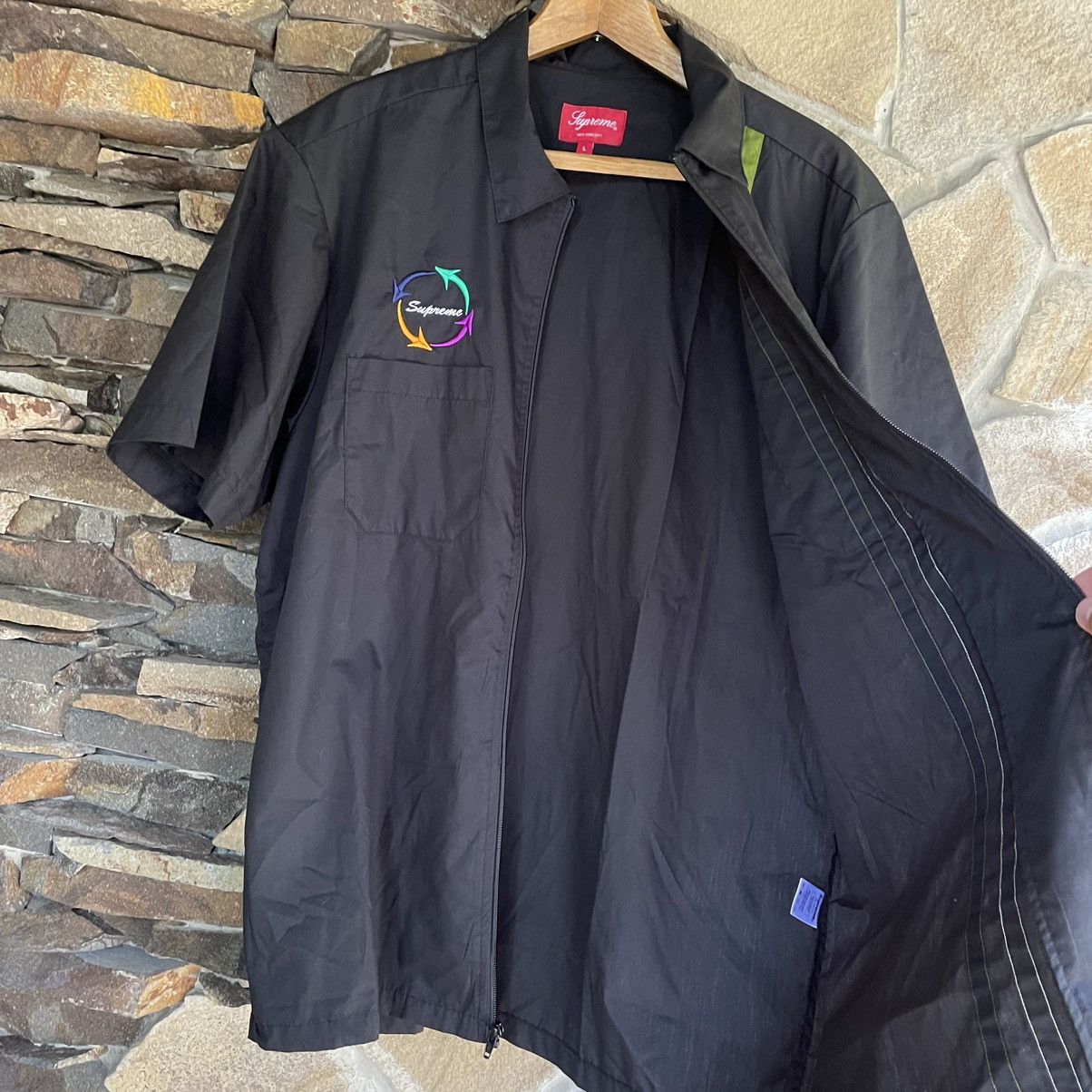 Supreme Supreme Zip Up S/S Work Shirt Size US L / EU 52-54 / 3 - 3 Thumbnail