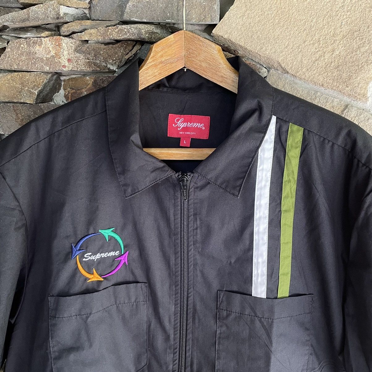 Supreme Supreme Zip Up S/S Work Shirt Size US L / EU 52-54 / 3 - 2 Thumbnail