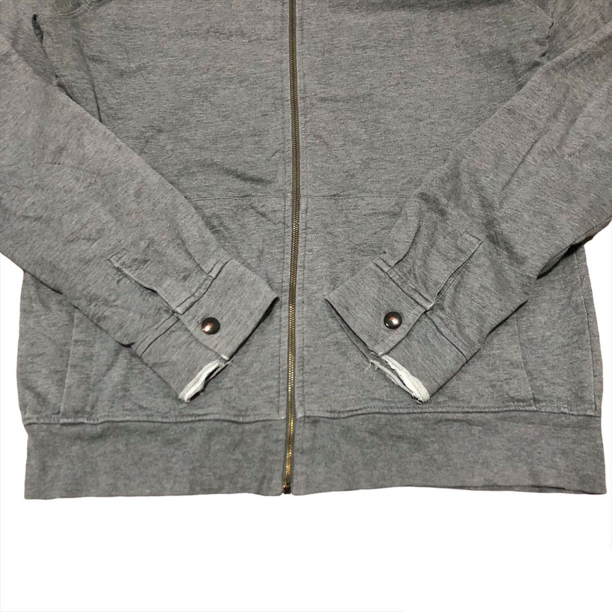 A.P.C. A.P.C Paris Distressed Zipper Hoodie Size US M / EU 48-50 / 2 - 2 Thumbnail