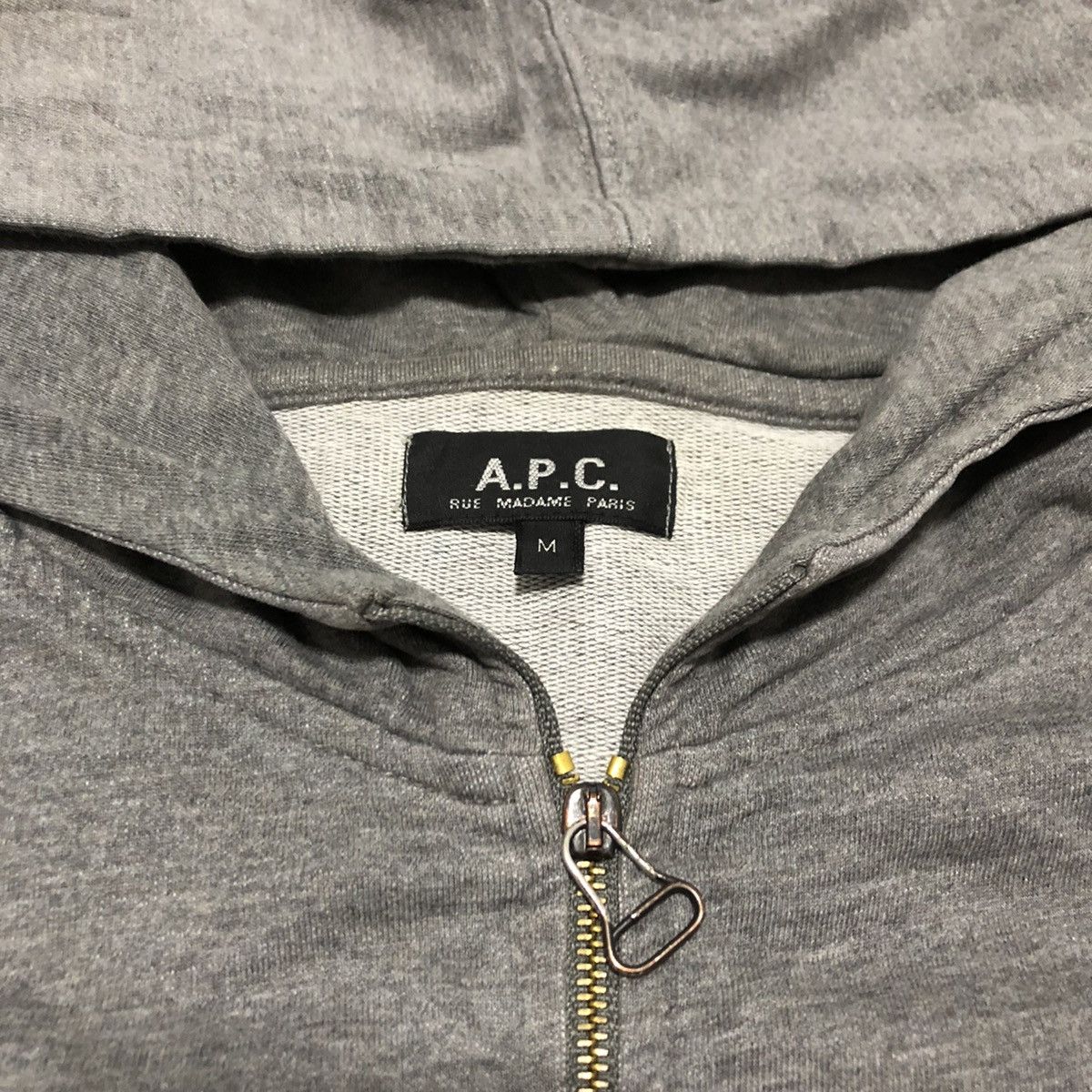 A.P.C. A.P.C Paris Distressed Zipper Hoodie Size US M / EU 48-50 / 2 - 5 Thumbnail
