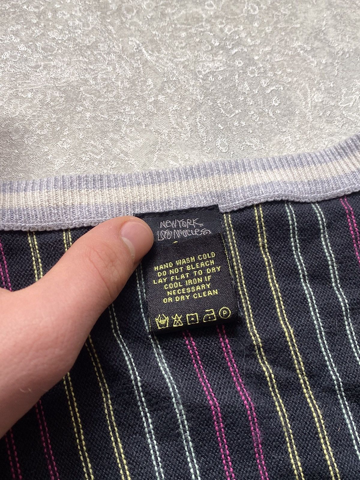 Stussy Vintage Stussy Striped Cardigan V Neck Sweater Size S / US 4 / IT 40 - 4 Thumbnail