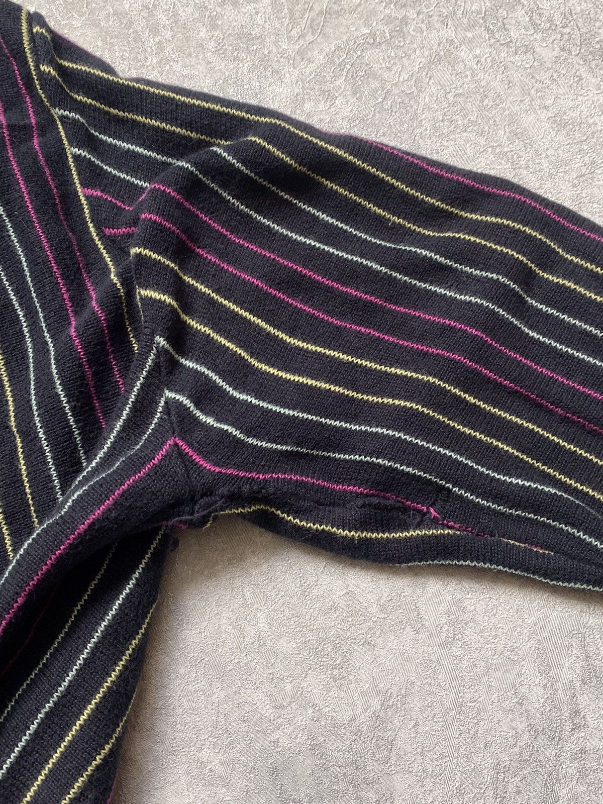 Stussy Vintage Stussy Striped Cardigan V Neck Sweater Size S / US 4 / IT 40 - 10 Thumbnail