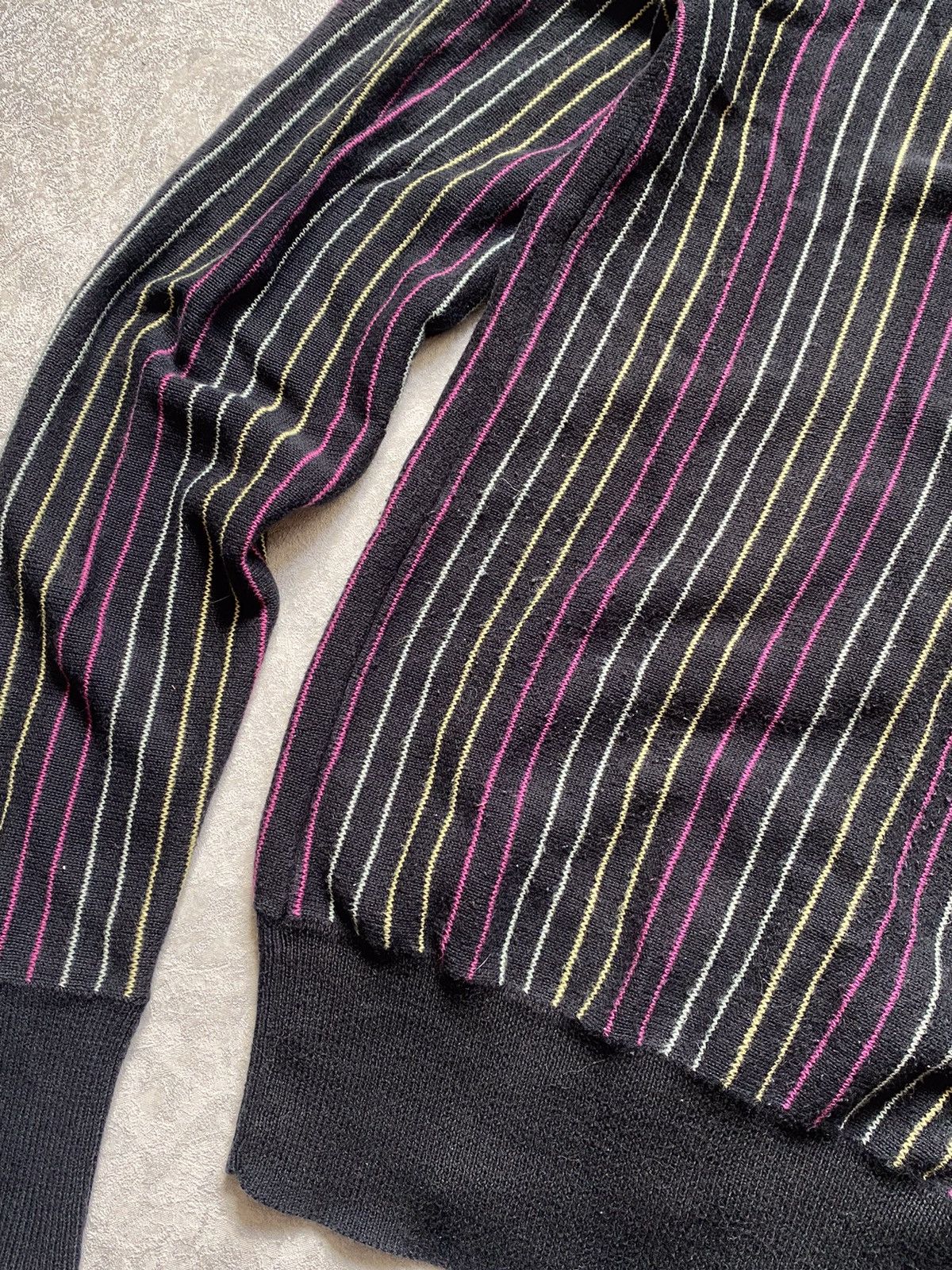 Stussy Vintage Stussy Striped Cardigan V Neck Sweater Size S / US 4 / IT 40 - 13 Thumbnail