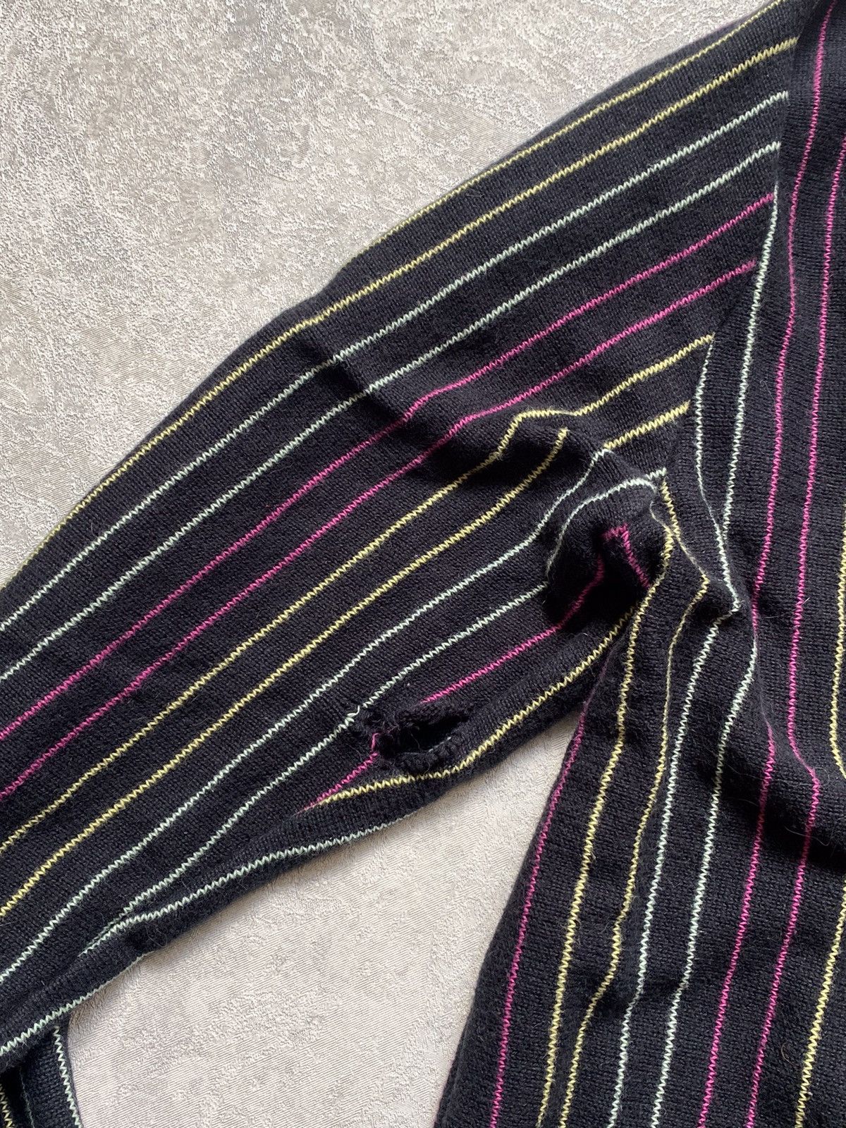 Stussy Vintage Stussy Striped Cardigan V Neck Sweater Size S / US 4 / IT 40 - 9 Thumbnail