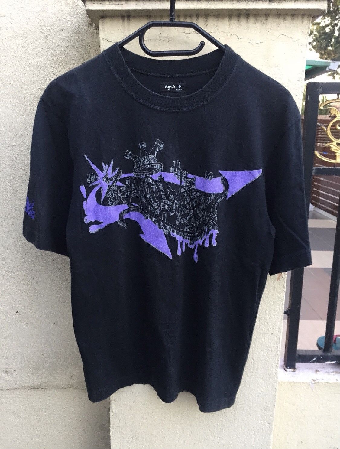 Vintage × agnes b. Vintage Agnes B. Paris Oversized 2001 Black Tshirt Size US S / EU 44-46 / 1 - 1 Thumbnail