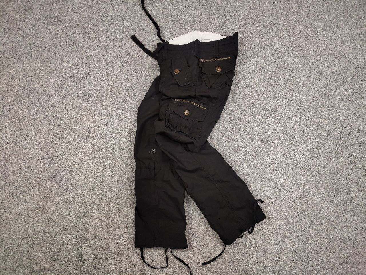 Japanese Brand Vintage 90's Japanese Bondage Zip Bootcut Black Cargo Pants Size 28" / US 6 / IT 42 - 17 Thumbnail
