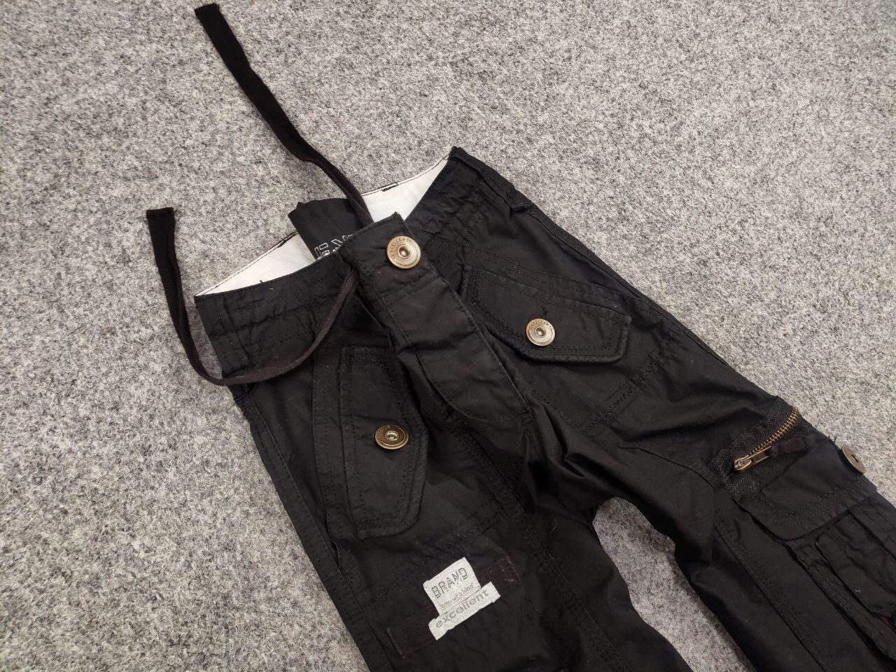 Japanese Brand Vintage 90's Japanese Bondage Zip Bootcut Black Cargo Pants Size 28" / US 6 / IT 42 - 12 Thumbnail