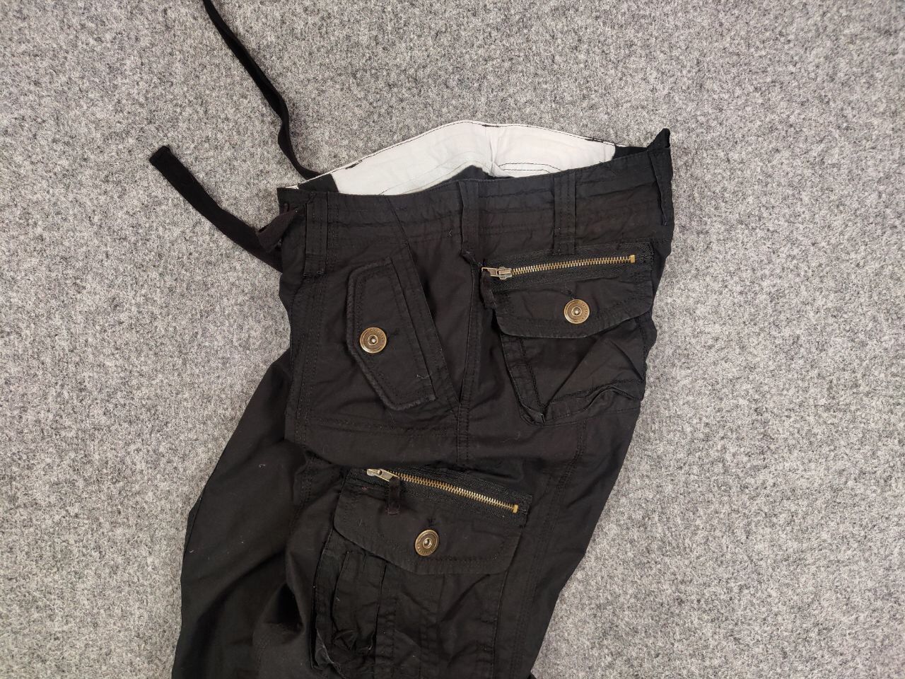 Japanese Brand Vintage 90's Japanese Bondage Zip Bootcut Black Cargo Pants Size 28" / US 6 / IT 42 - 18 Thumbnail