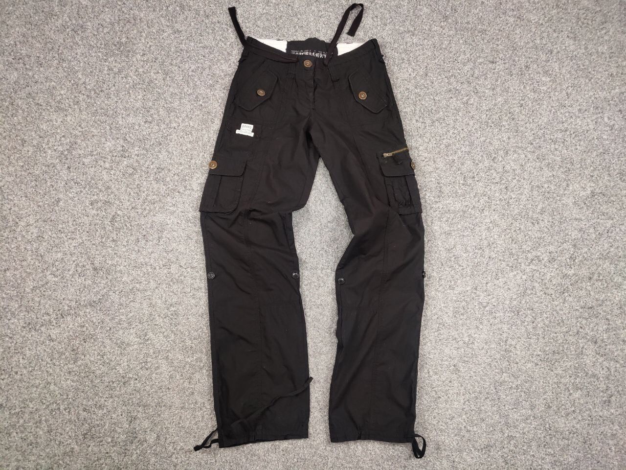 Japanese Brand Vintage 90's Japanese Bondage Zip Bootcut Black Cargo Pants Size 28" / US 6 / IT 42 - 14 Thumbnail