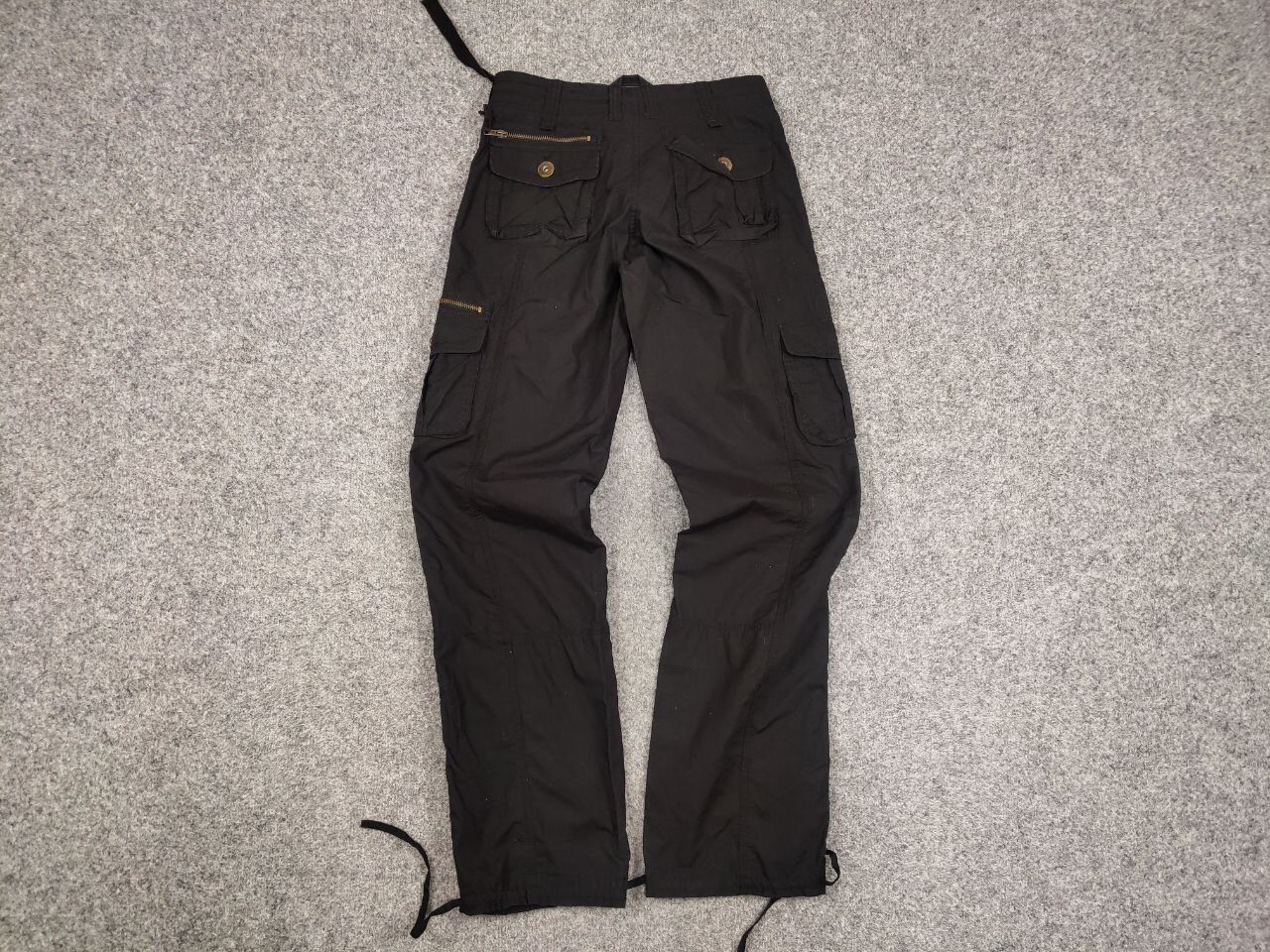 Japanese Brand Vintage 90's Japanese Bondage Zip Bootcut Black Cargo Pants Size 28" / US 6 / IT 42 - 15 Thumbnail