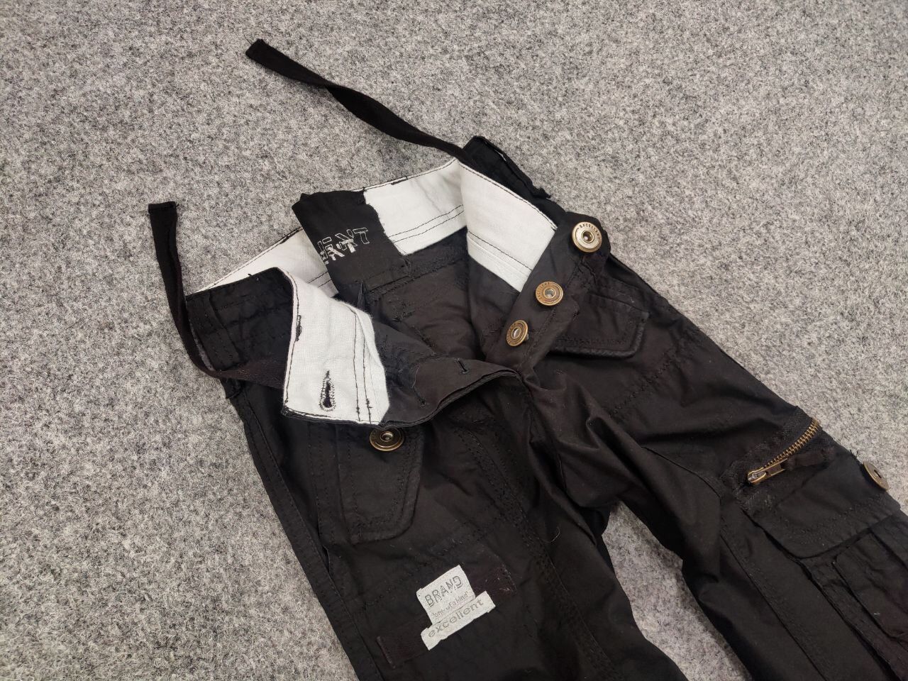 Japanese Brand Vintage 90's Japanese Bondage Zip Bootcut Black Cargo Pants Size 28" / US 6 / IT 42 - 13 Thumbnail