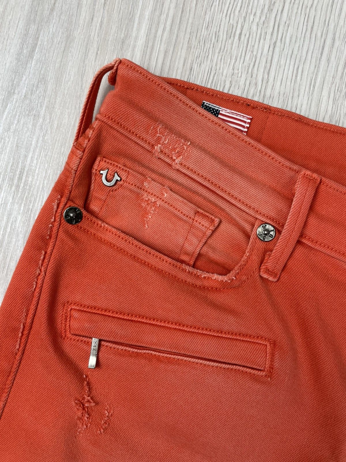 True Religion × Vintage Vintage Women’s True Religion Moto Biker Skinny Denim Jeans Size 28" / US 6 / IT 42 - 5 Thumbnail