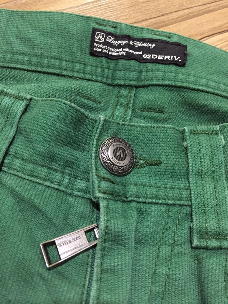 02DERIV. × Designer × Japanese Brand Japan Green 02Deriv. Zipper Straight Fits Pants Size US 31 - 2 Thumbnail