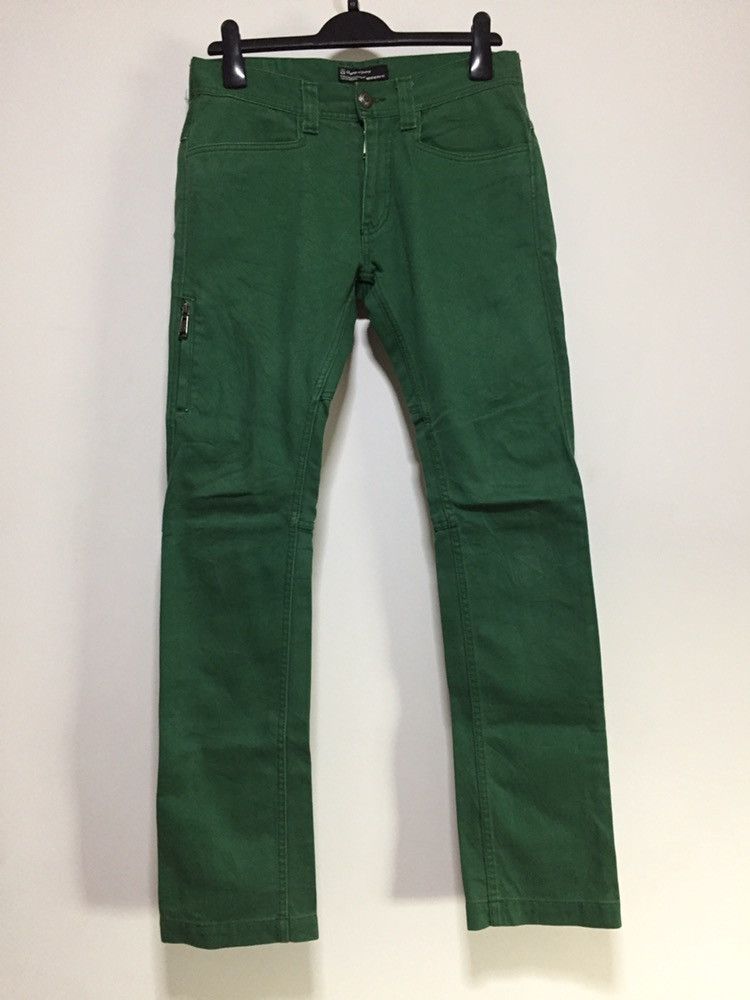 02DERIV. × Designer × Japanese Brand Japan Green 02Deriv. Zipper Straight Fits Pants Size US 31 - 1 Thumbnail