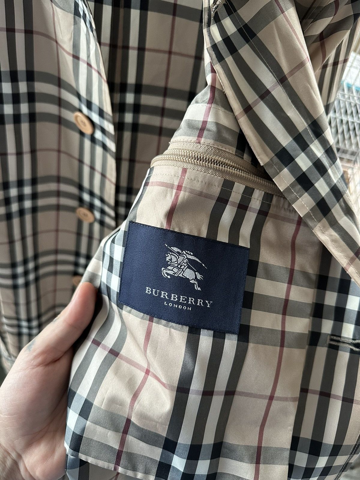 Burberry Burberry rain coat nova check Size US L / EU 52-54 / 3 - 3 Thumbnail