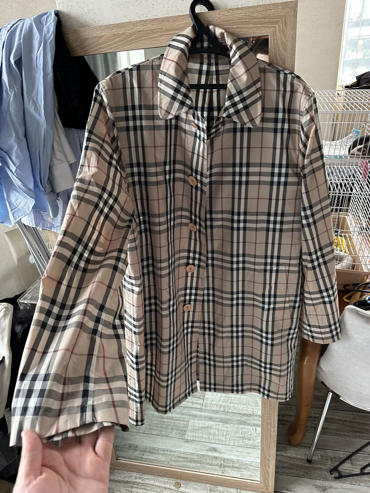 Burberry Burberry rain coat nova check Size US L / EU 52-54 / 3 - 2 Thumbnail