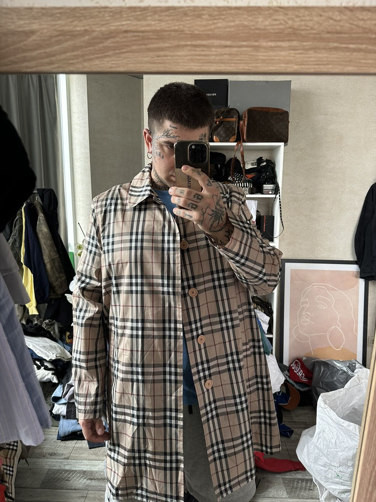 Burberry Burberry rain coat nova check Size US L / EU 52-54 / 3 - 7 Thumbnail