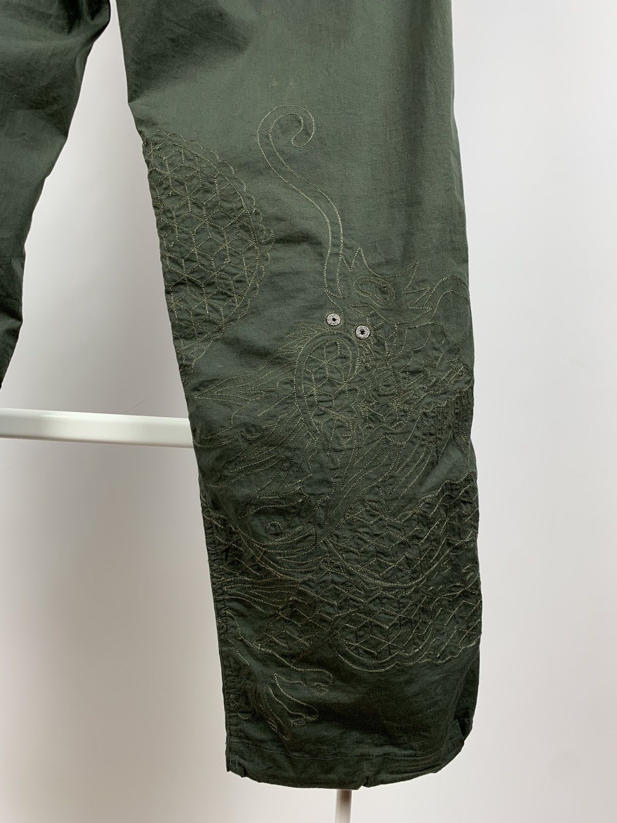 Japanese Brand Maharishi Embroidered Dragon Transformer Cargo Shopats Pants Size US 29 - 16 Thumbnail