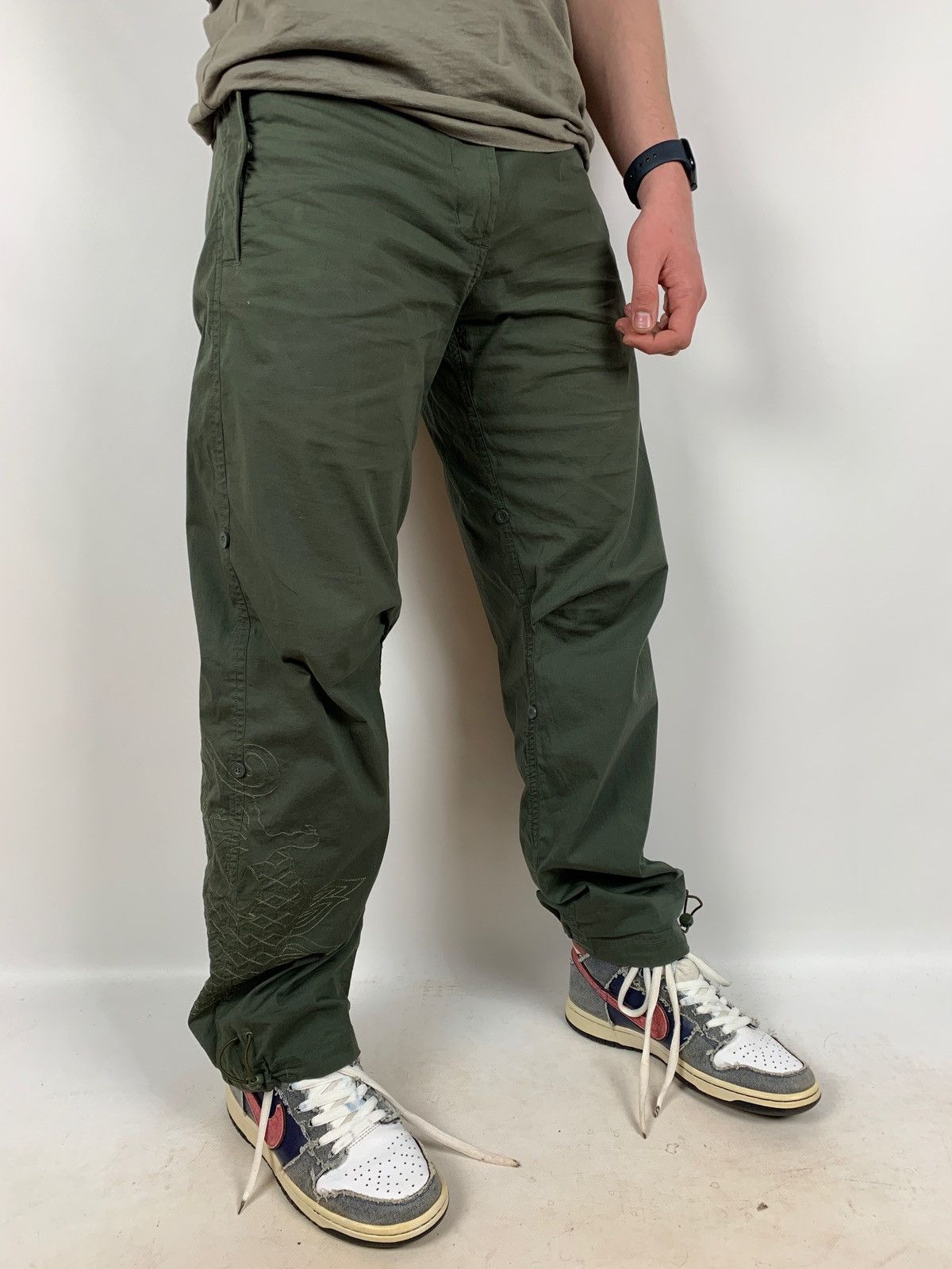Japanese Brand Maharishi Embroidered Dragon Transformer Cargo Shopats Pants Size US 29 - 7 Thumbnail
