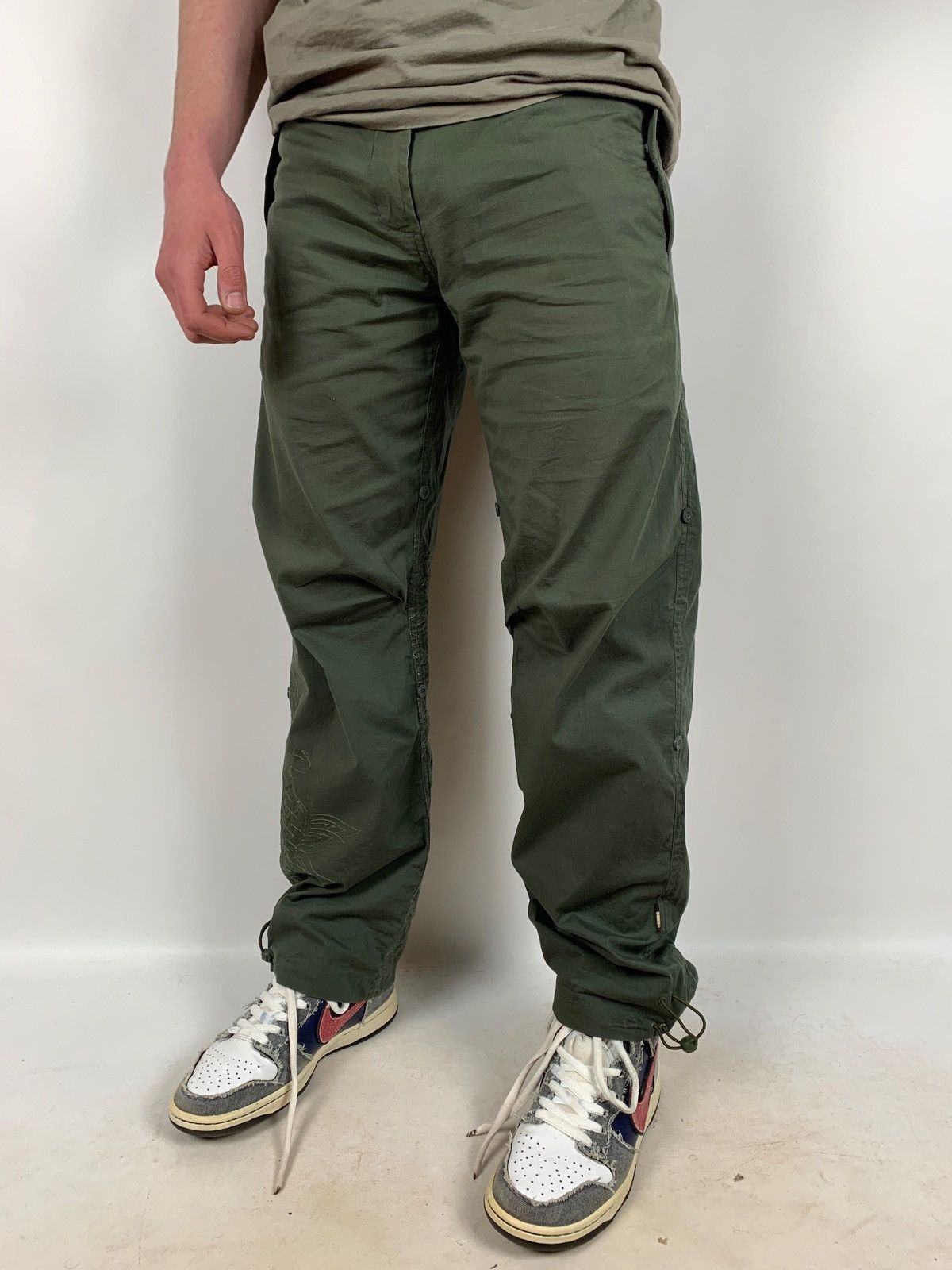 Japanese Brand Maharishi Embroidered Dragon Transformer Cargo Shopats Pants Size US 29 - 6 Thumbnail