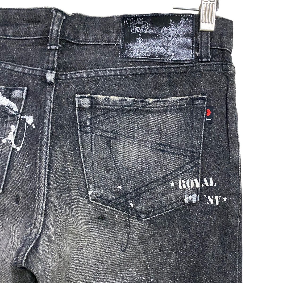 Japanese Brand Vintage ROYAL PUSSY Denim Painter Jeans Size 29" - 10 Thumbnail