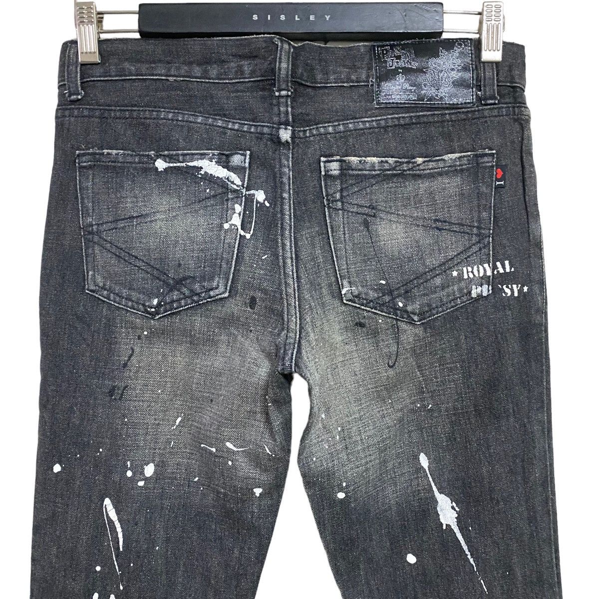 Japanese Brand Vintage ROYAL PUSSY Denim Painter Jeans Size 29" - 9 Thumbnail